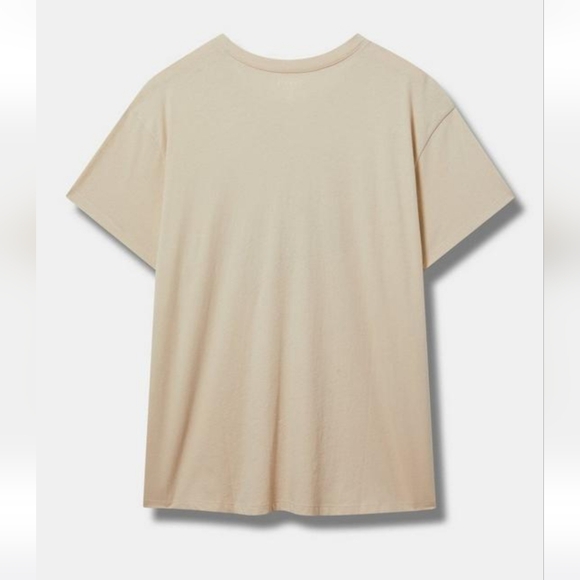 NWT Torrid Beige Short Sleeve Tee with Black Jeweled 8-Ball Cherries Graphic - Picture 3 of 6